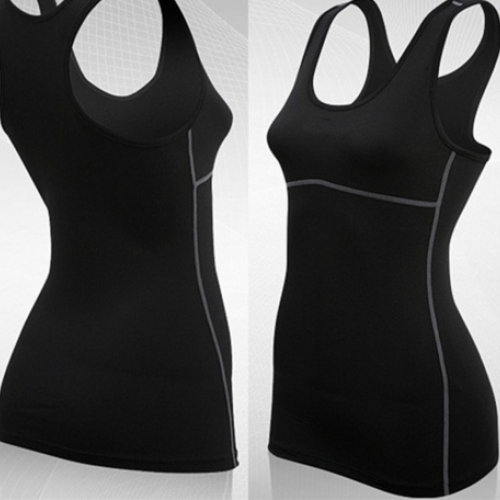 Ladies Gym Casual Shirts Skins Clothes Running Cami Vest - DY9 Women Compression Under Base Sports Wear Yoga Tank Tops